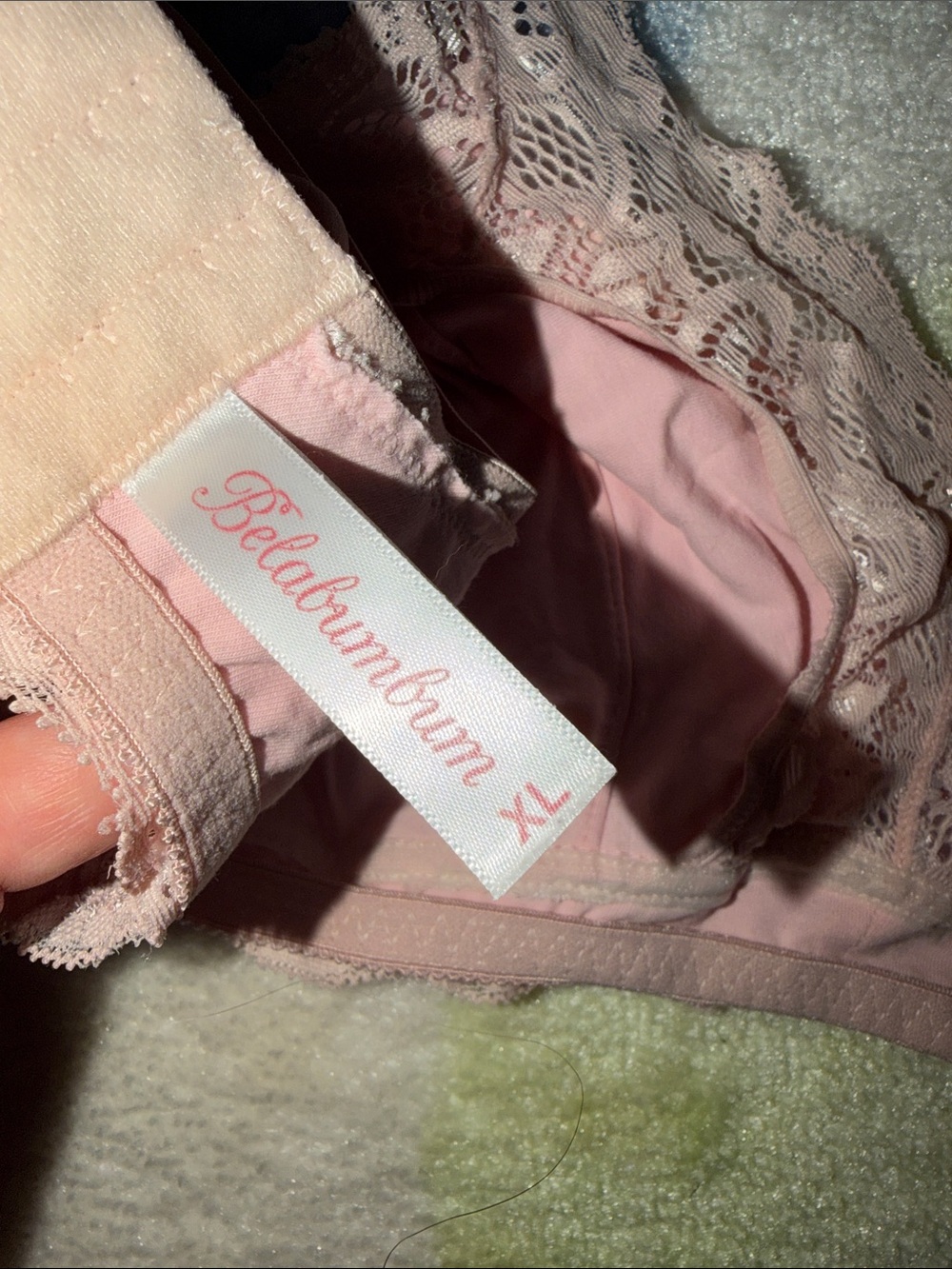 Belabumbum Blush Pink Lace Nursing Bralette - Picture 11 of 14